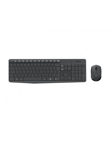 Logitech MK235 Pack Inalambrico Teclado Frances-Raton 3 Botones - Uso Ambidiestro