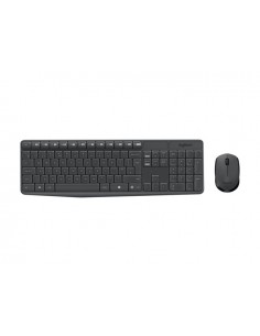 Logitech MK235 Pack Inalambrico Teclado Portugues-Raton 3 Botones - Uso Ambidiestro