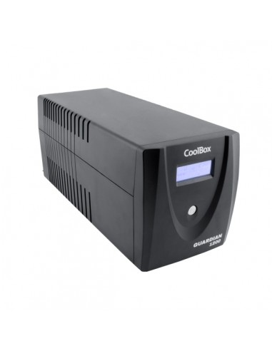 Coolbox Guardian3 SAI 1200VA 720W - 2x Schukos - USB - 2x RJ45 - Proteccion Completa Frente a Picos de Tension y Cortes de