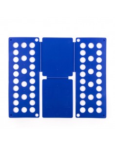 Innovagoods Doblador de Ropa - Plegable - Polipropileno - Adaptado a Ropa Infantil - Universal - 40x16x1cm - Color Azul