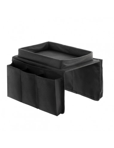 Innovagoods Bandeja para Sofa 2 en 1 - Multifuncion - Organizador de Mandos con 6 Compartimentos - Superficie Bandeja 26x17cm
