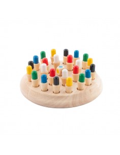 Innovagoods Taeda Ajedrez de Memoria - Madera - 26 Piezas - 17x6cm - Multicolor