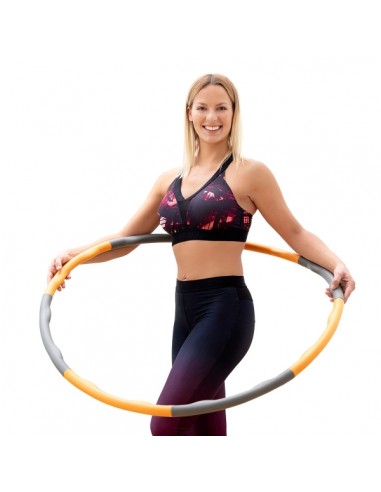 Innovagoods O-Waist Aro de Fitness Desmontable - Recubierto de Espuma - Multideporte - Diametro Ajustable - Polipropileno -