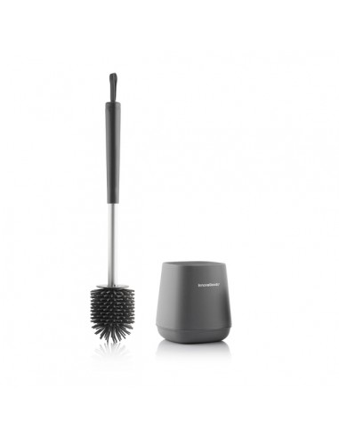 Innovagoods Kleanu Escobilla de Goma para Inodoro - Antideslizante - Sistema Antigoteo - Facil Limpieza - Antibacteriana -