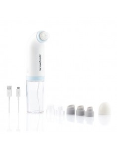 Innovagoods Hyser Hidrolimpiador Facial de Impurezas Recargable - Bateria 400mAh - 2 Depositos de 40ml - Cable 80cm -