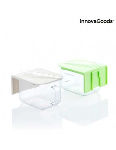 Innovagoods Handstore Pack de 2 Recipientes de Cocina Extraibles - Capacidad 420ml - Libre de BPA - Facil Limpieza -