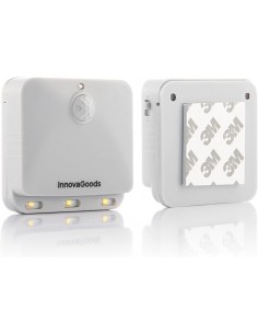 Innovagoods Lumtoo Pack de 2 Luces LED con Sensor de Movimiento - Adhesivo de Calidad - Alcance 5m - Apagado Automatico -