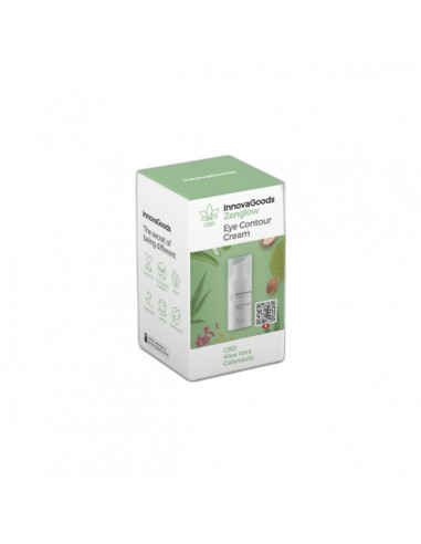 Innovagoods Zenglow Contorno de Ojos con CBD - Contenido 15ml - Vegano - Uso Diario - Dermatologicamente Probado - No Testado