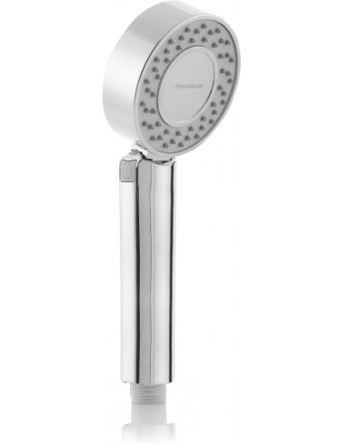 Innovagoods Xawara Alcachofa de Ducha con Dispensador de Jabon - 3 Posiciones - Multifuncion - 8.5x24.5x3.3cm - Color Plateado