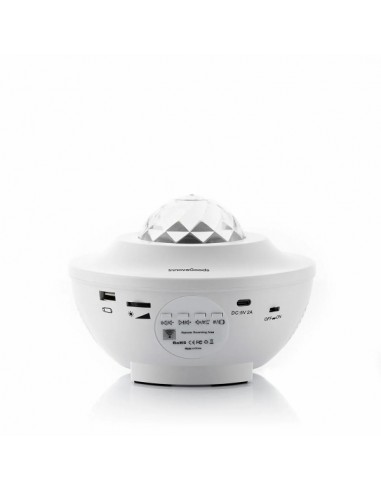 Innovagoods Sedlay Proyector de Estrellas con Altavoz - Bluetooth - Cable 145cm - Luz LED - Temporizador - Antideslizante -
