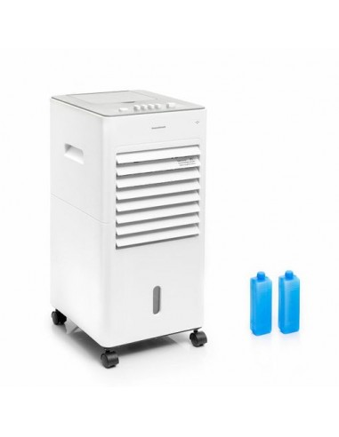 Innovagoods Airvecove Climatizador Evaporativo Portatil - 65W - Rango 15m2 - 3 Velocidades - Deposito de 5L - Cable 160cm -