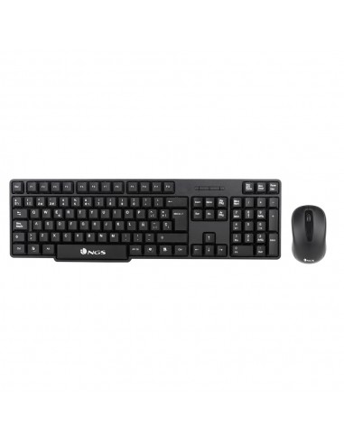 NGS Euphoria Kit Pack Teclado Inalambrico USB-Raton Inalambrico USB 1200dpi 3 Botones - Uso Ambidiestro