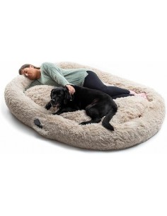 Innovagoods Cama Extragrande para Mascotas y Humanos - Bolsillo Lateral - Antideslizante - Facil Limpieza - Poliester -
