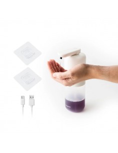Innovagoods Bitesap Dipensador de Jabon Liquido Automatico - Bateria 1200mAh - Deposito de 350ml - IPX5 - Recargable -