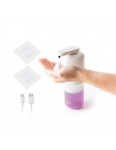 Innovagoods Bitefom Dipensador de Jabon en Espuma Automatico - Bateria 1200mAh - Deposito de 350ml - IPX5 - Recargable -