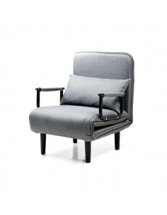 Innovagoods Softfa Sofa Cama Individual 4 en 1 - Soporta hasta 150kg - Respaldo Reclinable - Plegable - Multifuncion - Pies