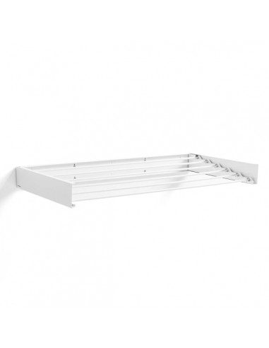 Innovagoods Dryva 100 Tendedero de Pared Extensible - Retractil - Incluye Accesorios de Montaje - Plegable - Resistente a la