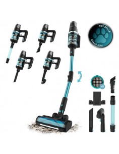 Cecotec Rockstar 9500 Lunar Pet Flex Aspirador de Escoba Vertical - 780W - Autonomia 90min - Succion 30kPa - Luz LED -