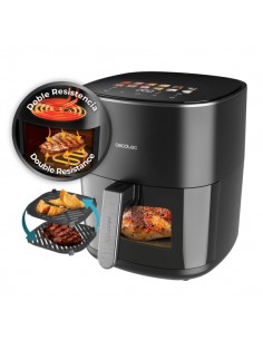 Cecotec Cecofry and Grill 6500 Freidora de Aire 3 en 1 - 2200W - Capacidad 6.5L - Grill - Piedra para Pizza - Temperatura