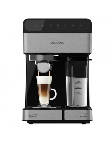Cecotec Power Instant-Ccino 20 Touch Cafetera Express Semiautomatica - 1350W - Doble Salida - 20bar - Deposito de 1.4L -
