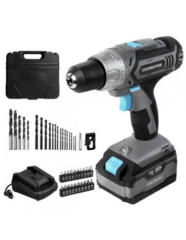 Cecotec CecoRaptor Perfect Drill 4020 Advance Taladro Percutor Inalambrico - Torque 46Nm - Velocidad 1550rpm - Bateria 20V