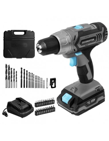 Cecotec CecoRaptor Perfect Drill 2020 Advance Taladro Atornillador - Torque 46Nm - 1550rpm - Bloqueo de Husillo Automatico -