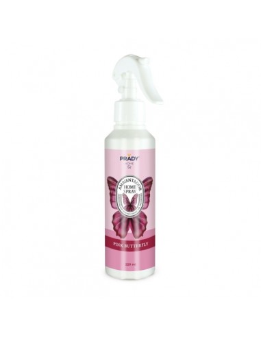 Prady Ambientador Home Spray Pink Butterfly - Frasco de 220 ml - Spray Pulverizador