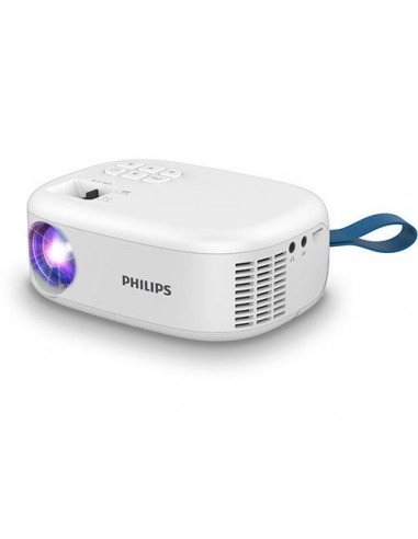Philips Proyector LED - HD 720P - Brillo 100 Lumenes ANSI - Proyecion hasta 80 Pulgadas - WiFi - Altavoces Integrados - HDMI
