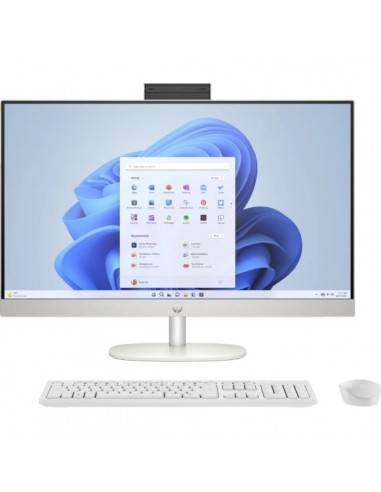 HP 27-CR0025NS All-in-One AMD Ryzen 3-7320U - 8GB DDR5 - 512GB SSD - 27" - Windos 11 Home - Color Blanco-Teclado QWERTY