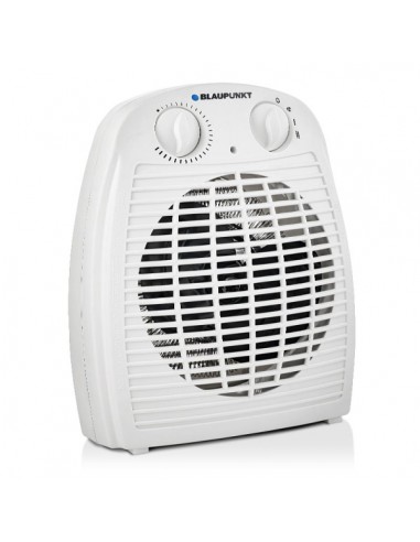 Blaupunkt Calefactor Portatil - Potencia 2000W - Temperatura Regulable - Funcion Ventilador - Termostato - Color Blanco