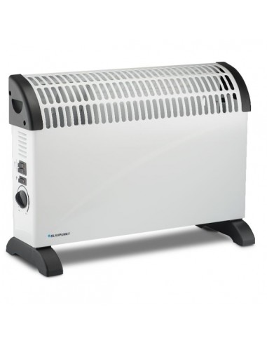 Blaupunkt Radiador Convector - Potencia 2000W - Termostato Regulable - Ventilador Turbo Independiente - Asas Integradas -