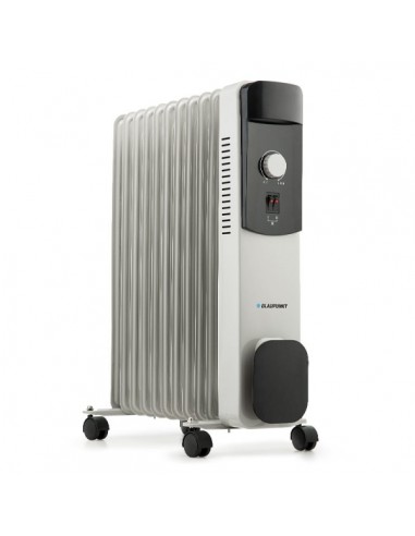 Blaupunkt Radiador de Aceite - Potencia 2500W - Termostato Regulable - Ruedas - Recogecable - Indicador Luminoso - Color