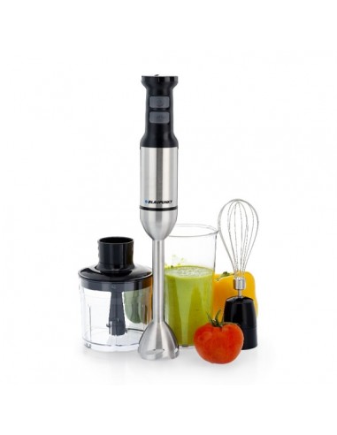 Blaupunkt Batidora de Mano - Potencia 1500W - Picadora 500ml - Vaso de 1 Litro - Varilla Montaclaras - Cuchillas de Acero