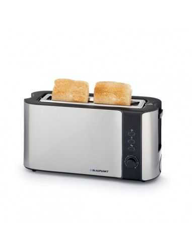 Blaupunkt Tostadora de Ranura Larga - 1000W - Rejilla Calientabollos - 6 Niveles de Tostado - Bandeja Recogemigas Extraible -