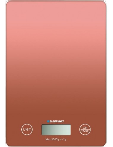 Blaupunkt Bascula de Cocina Digital 5kg con Plataforma de Cristal - Pantalla LCD - Funcion Tara - Alta Precision 1g -