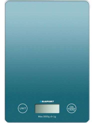 Blaupunkt Bascula de Cocina Digital 5kg con Plataforma de Cristal - Pantalla LCD - Funcion Tara - Alta Precision 1g -