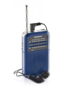 Daewoo DW1008 Radio Portatil AM FM - Antena Telescopica y Sintonizacion Analogica Precisa - Altavoz Integrado - Salida