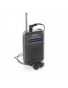 Daewoo DW1008 Radio Portatil AM FM - Antena Telescopica y Sintonizacion Analogica Precisa - Altavoz Integrado - Salida
