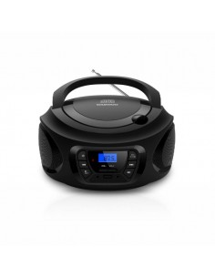 Daewoo Radio CD - USB - Jack 3.5mm - Bluetooth - Sintonizacion Automatica - Asa de Transporte - Pantalla LCD - Color Negro y