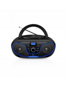 Daewoo Radio CD - USB - Jack 3.5mm - Bluetooth - Sintonizacion Automatica - Asa de Transporte - Pantalla LCD - Color Negro y
