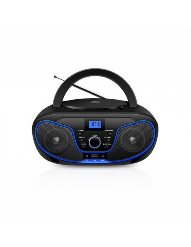 Daewoo Radio CD - USB - Jack 3.5mm - Bluetooth - Sintonizacion Automatica - Asa de Transporte - Pantalla LCD - Color Negro y