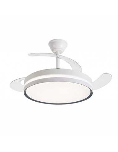 Daewoo Ventilador de Techo de 106cm - 30W - Aspas Retractiles - Luz LED Integrada - Incluye Kit de Instalacion - Temporizador