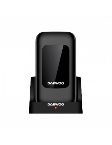 Daewoo Telefono Movil de Tapa - Doble Pantalla 2.8" y 1.77" - Teclas Grandes - RAM 48Mb - ROM 128Mb - 1000mAh - Camara 0.3Mp