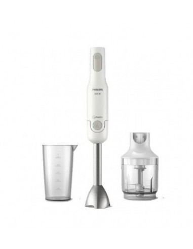 Philips Batidora de Mano - Potencia 650W - Varias Velocidades - Picadora - Vaso Medidor - Cuchillas de Acero Inoxidable -