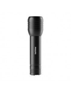 Philips Linterna LED - Funcion Powerbank - IPX4 - 200 Lumenes - Recargable - Color Negro