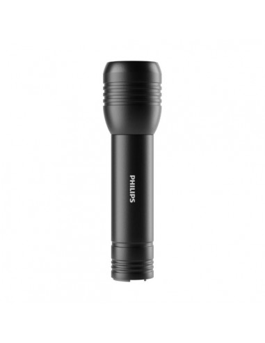 Philips Linterna LED - Funcion Powerbank - IPX4 - 200 Lumenes - Recargable - Color Negro