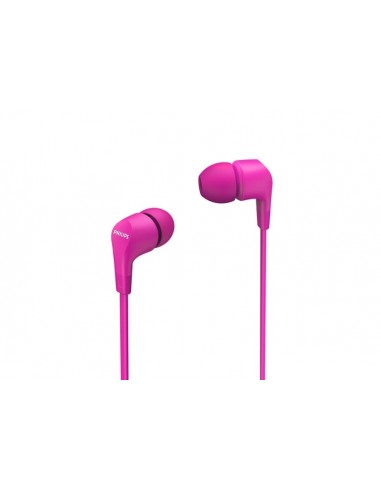 Philips Auriculares Intraurales con Cable - Jack 3.5mm - Microfono Integrado - 3 Pares de Almohadillas de Silicona -