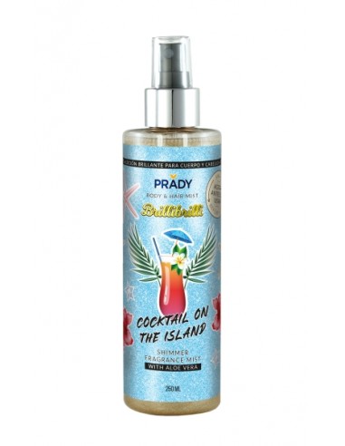 Prady Brilli Brilli Body & Hair Mist Cocktail on the Island - Frasco de 250 ml - Spray Pulverizador