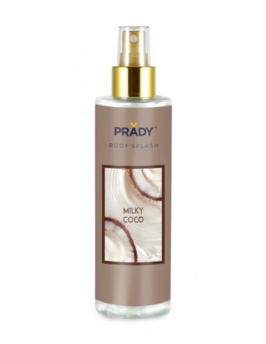 Prady Body Splash Milky Coco - Frasco de 250 ml - Spray Pulverizador