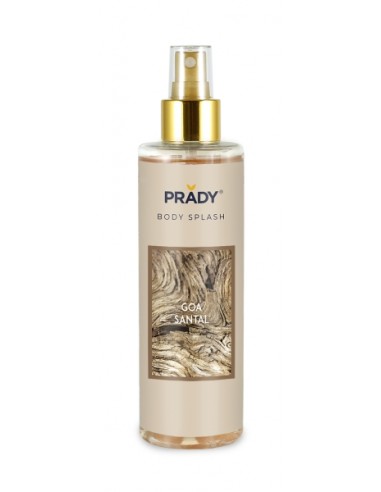 Prady Body Splash Goa Santal - Frasco de 250 ml - Spray Pulverizador